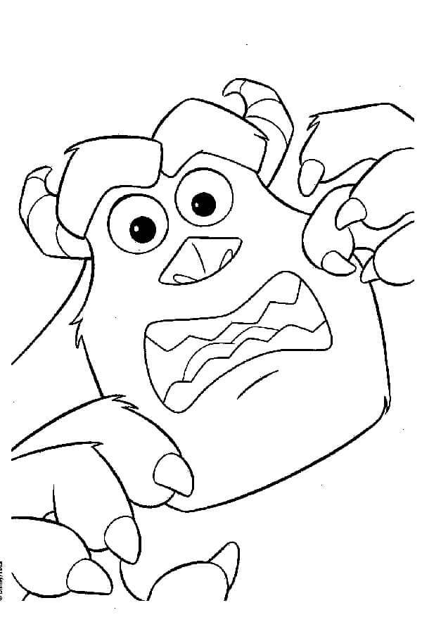 Desenho de Monstros S.A. para imprimir