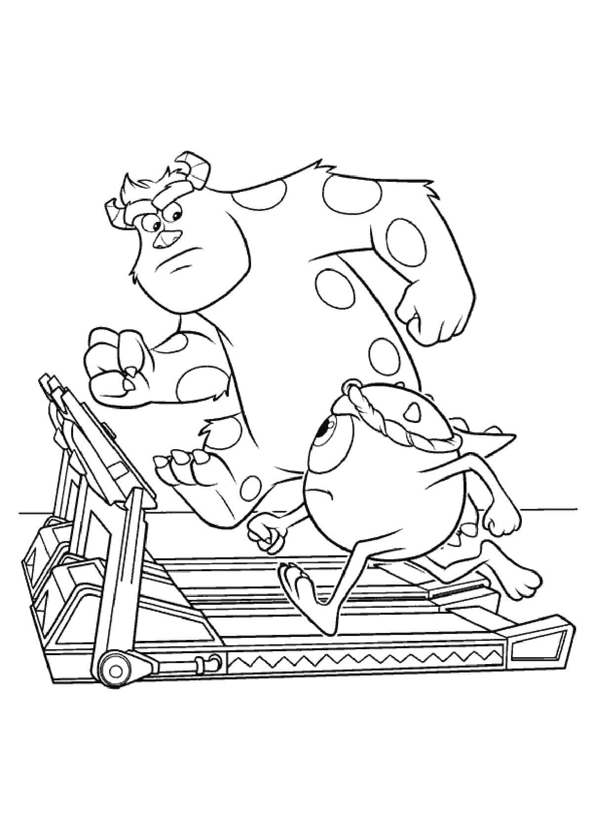 Desenho de Monstros S.A. para imprimir