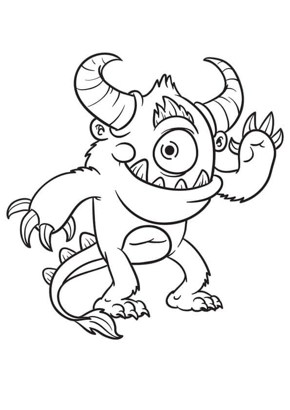 Desenho de Monstros S.A. para imprimir