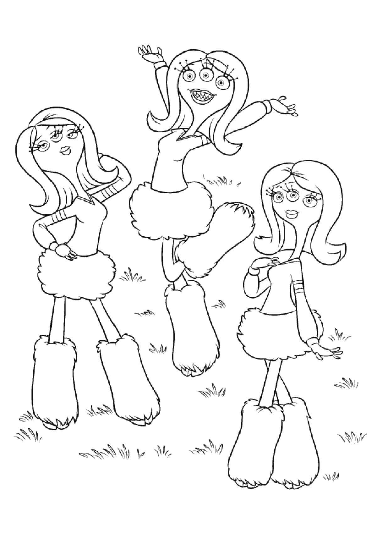 Desenho de Monstros S.A. para imprimir