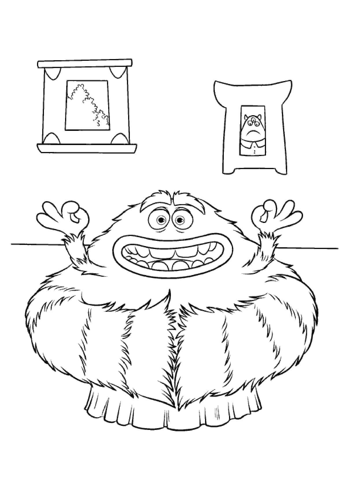 Desenho de Monstros S.A. para imprimir