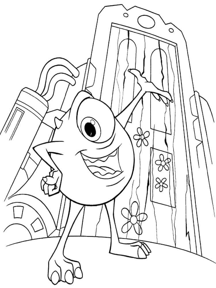 Desenho de Monstros S.A. para imprimir