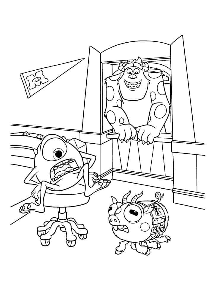 Desenho de Monstros S.A. para imprimir