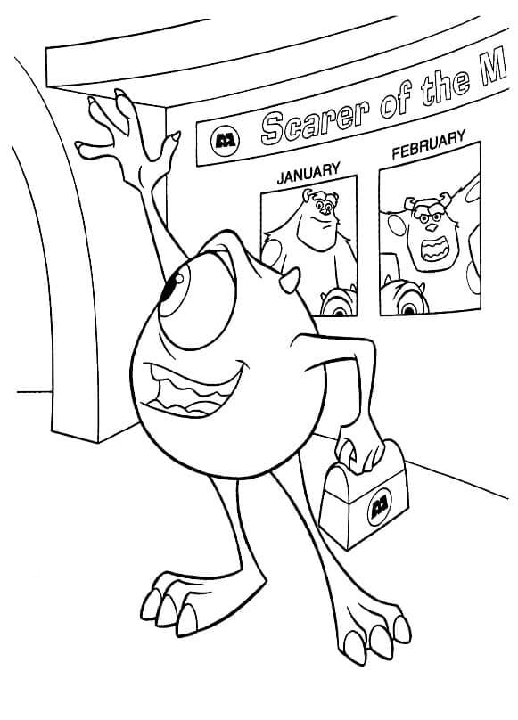 Desenho de Monstros S.A. para imprimir