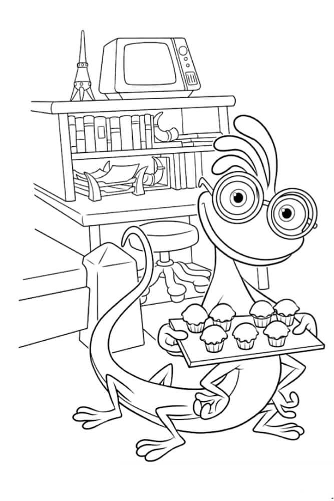 Desenho de Monstros S.A. para imprimir