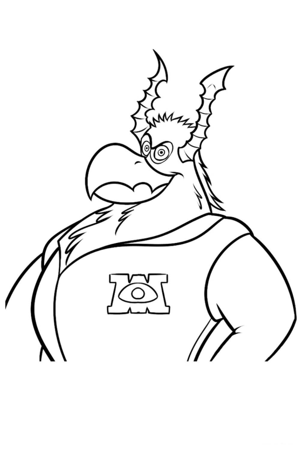 Desenho de Monstros S.A. para imprimir