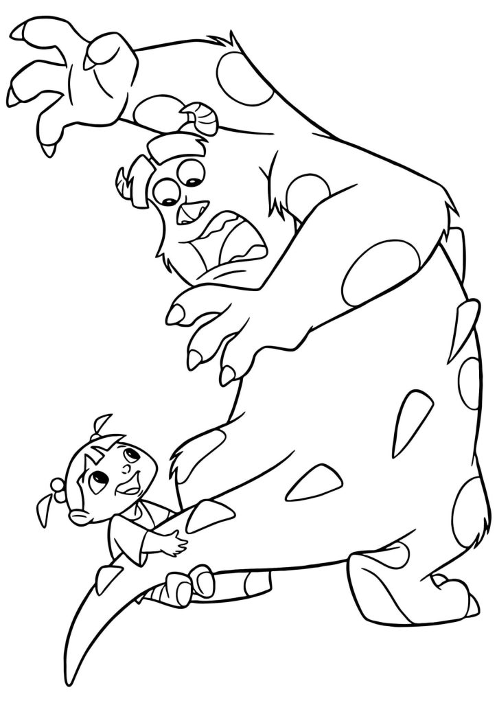 Desenho de Monstros S.A. para imprimir