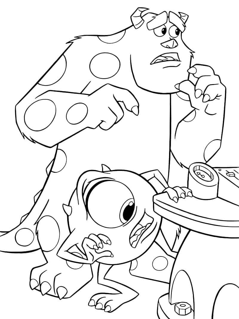 Desenho de Monstros S.A. para imprimir