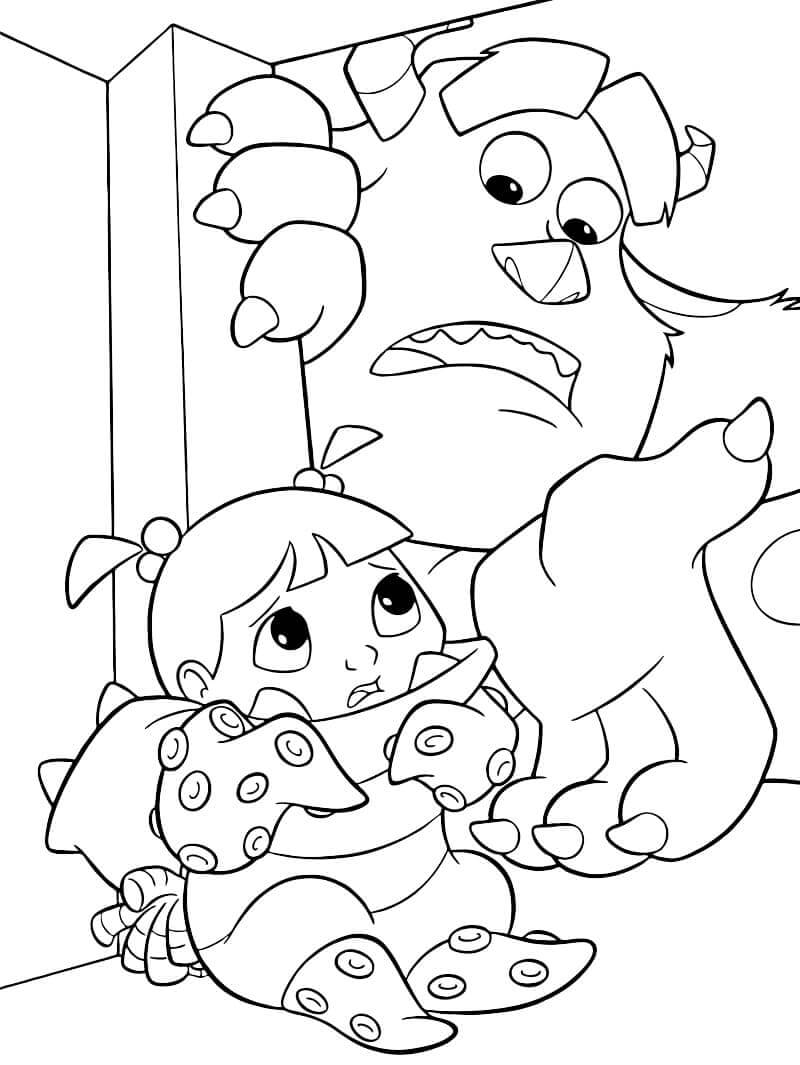 Desenho de Monstros S.A. para imprimir