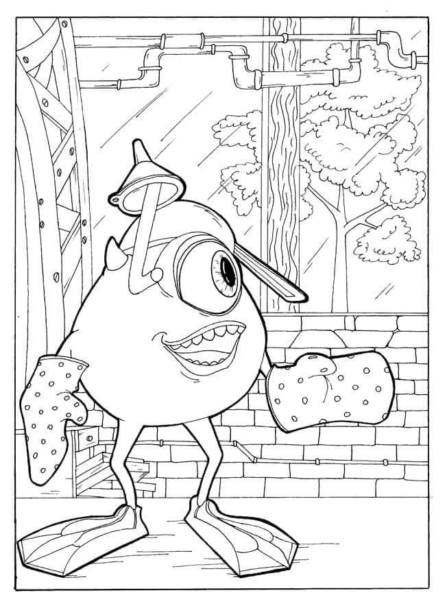 Desenho de Monstros S.A. para imprimir