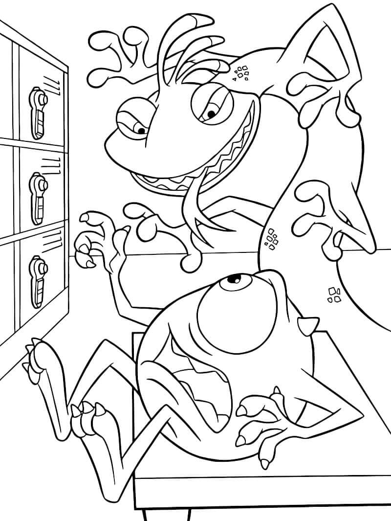 Desenho de Monstros S.A. para imprimir