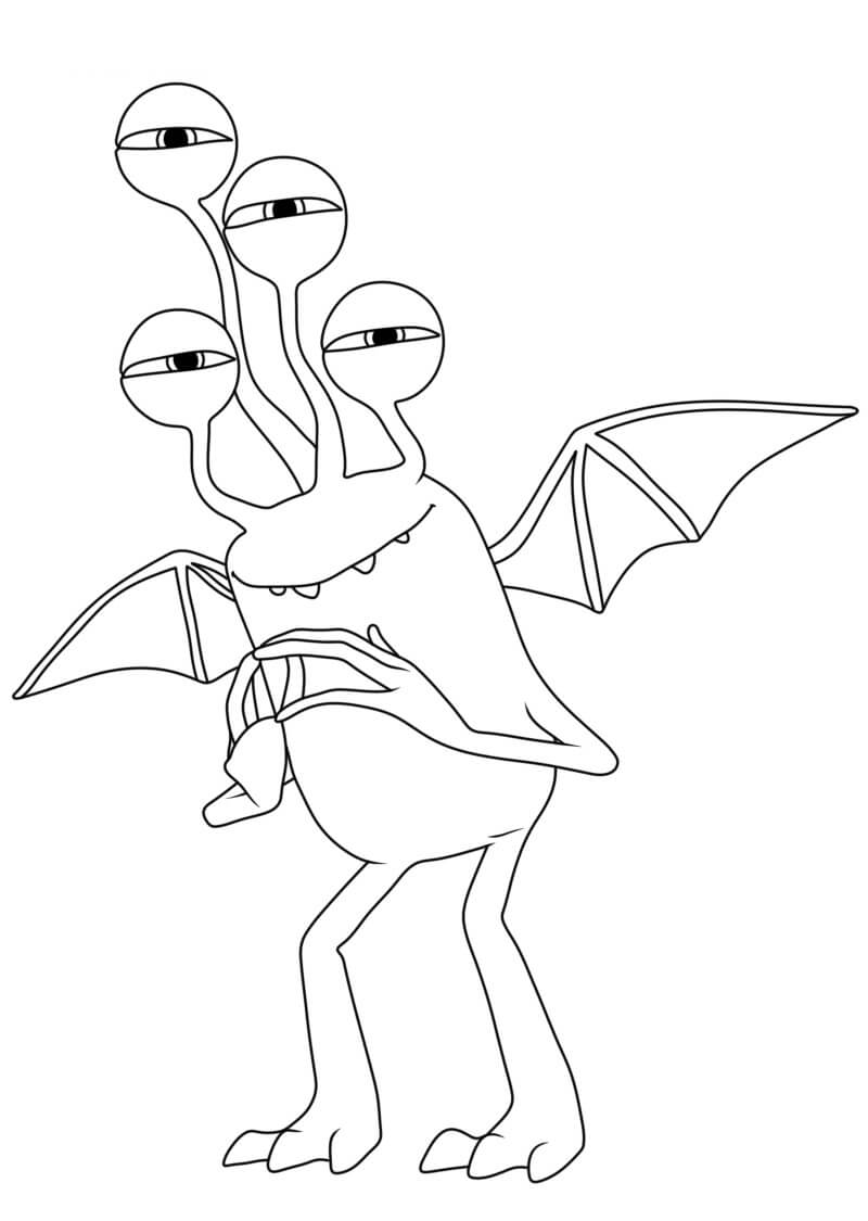 Desenho de Monstros S.A. para imprimir
