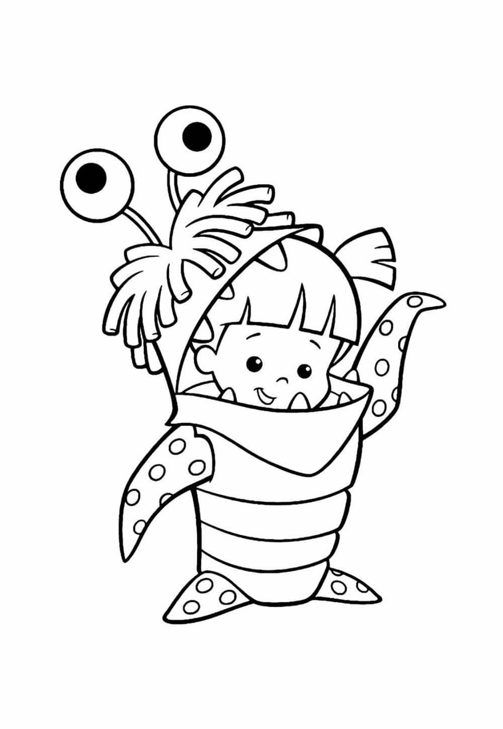 Desenho de Monstros S.A. para imprimir