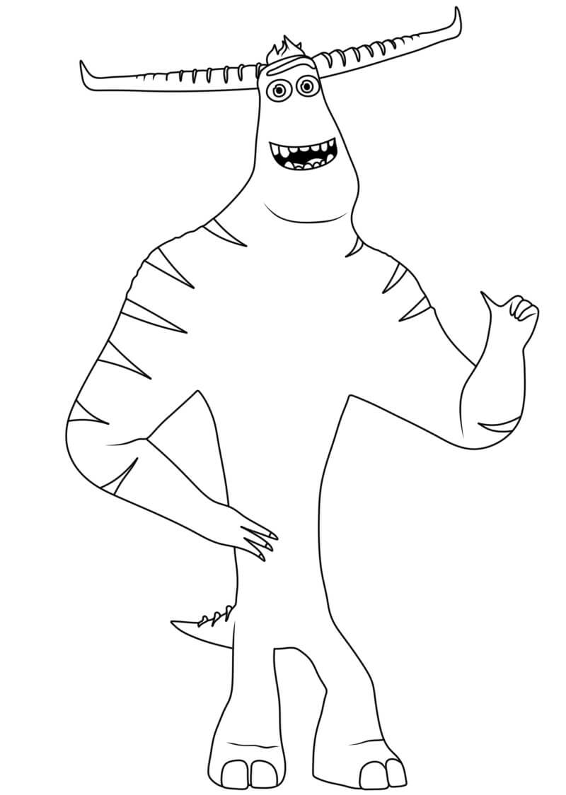 Desenho de Monstros S.A. para imprimir