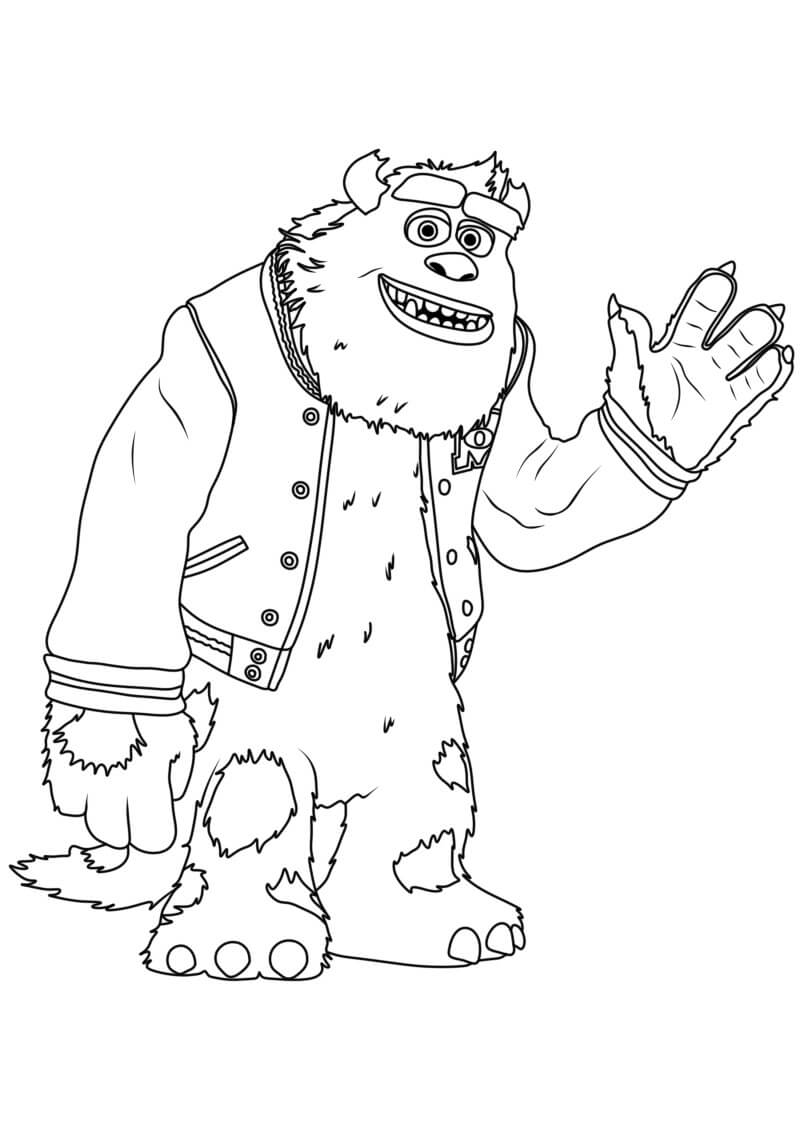 Desenho de Monstros S.A. para imprimir