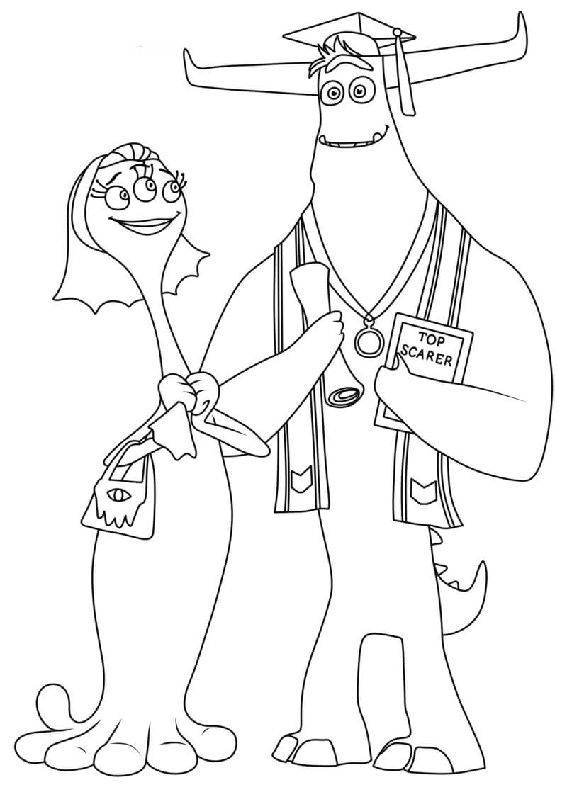 Desenho de Monstros S.A. para imprimir