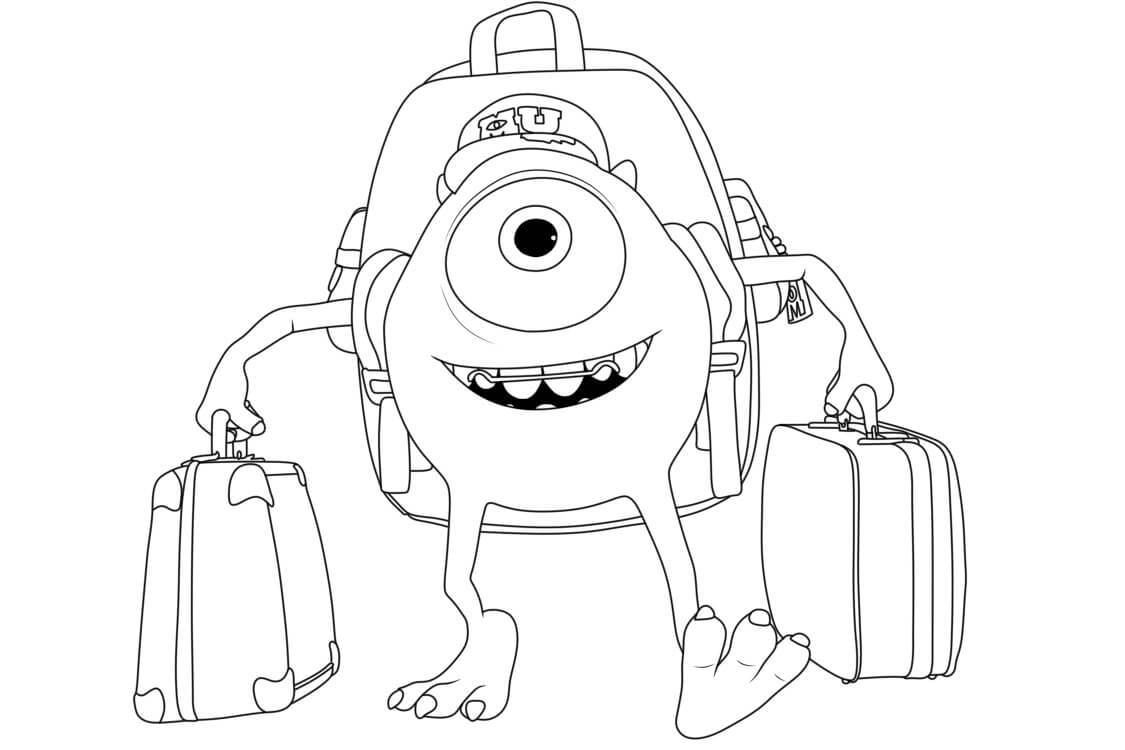 Desenho de Monstros S.A. para imprimir