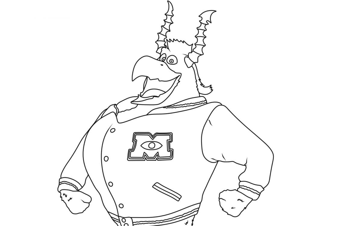 Desenho de Monstros S.A. para imprimir