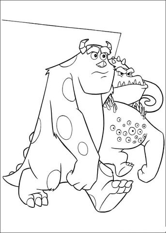 Desenho de Monstros S.A. para imprimir