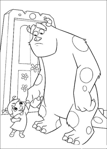 Desenho de Monstros S.A. para imprimir