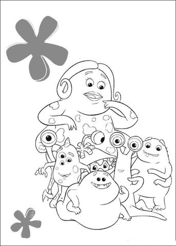 Desenho de Monstros S.A. para imprimir