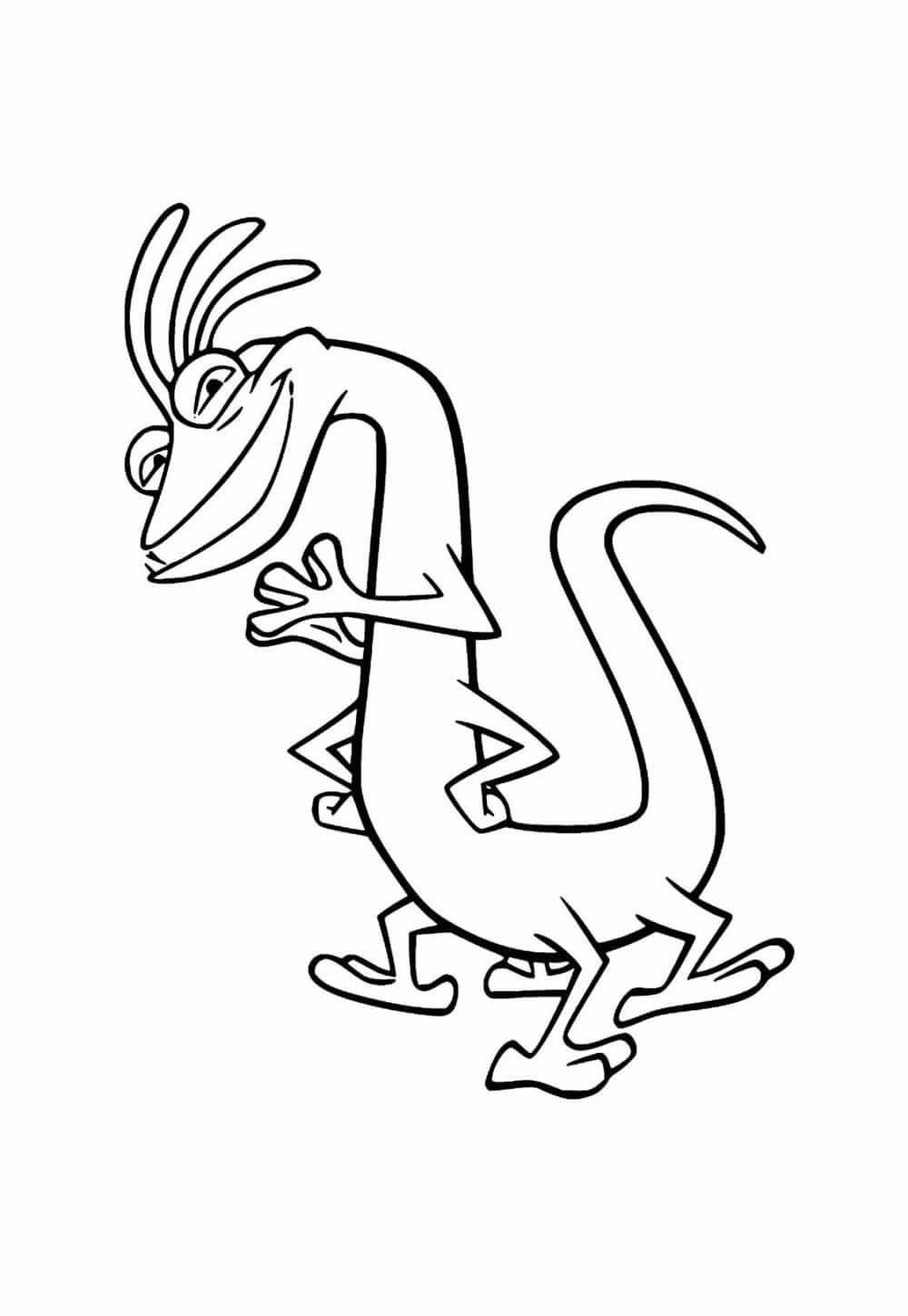 Desenho de Monstros S.A. para imprimir