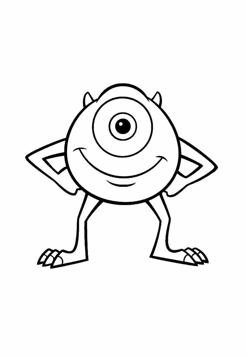 Desenho de Monstros S.A. para imprimir