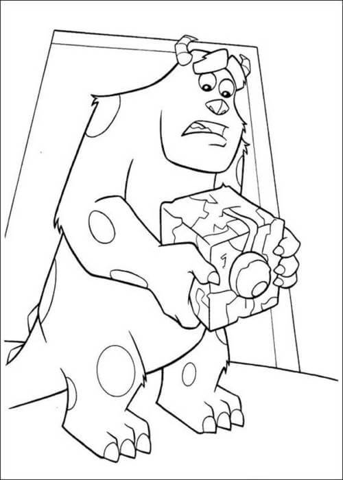 Desenho de Monstros S.A. para imprimir