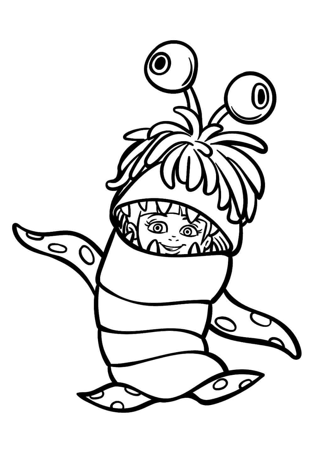 Desenho de Monstros S.A. para imprimir