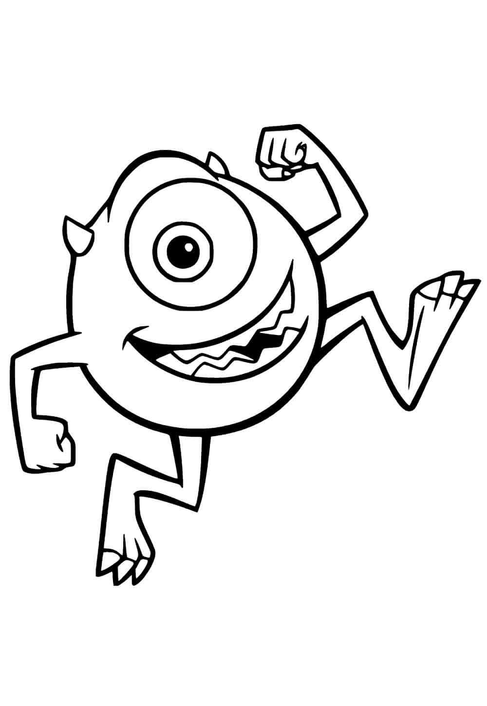 Desenho de Monstros S.A. para imprimir