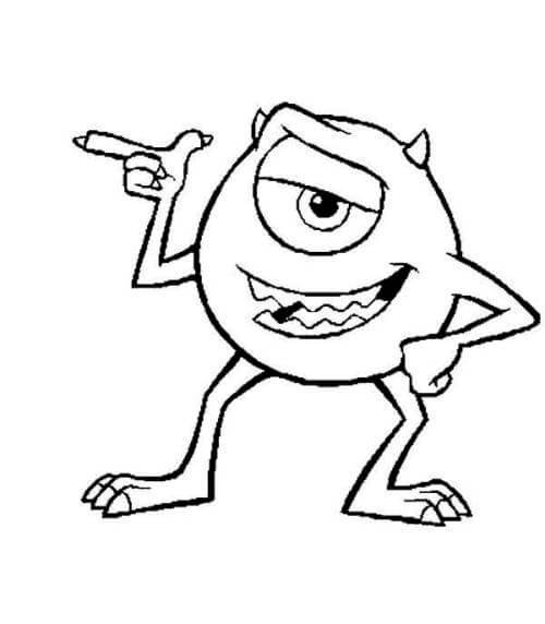 Desenho de Monstros S.A. para imprimir