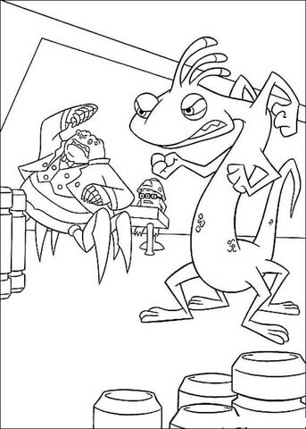 Desenho de Monstros S.A. para imprimir