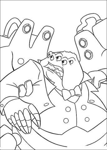Desenho de Monstros S.A. para imprimir