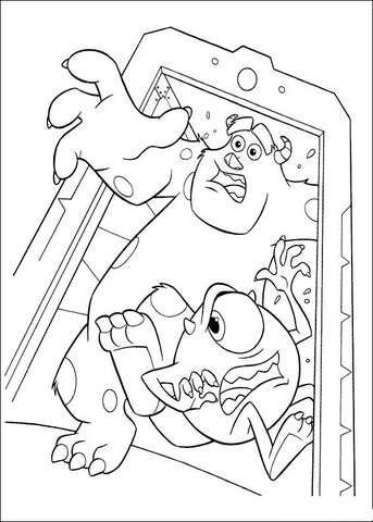 Desenho de Monstros S.A. para imprimir