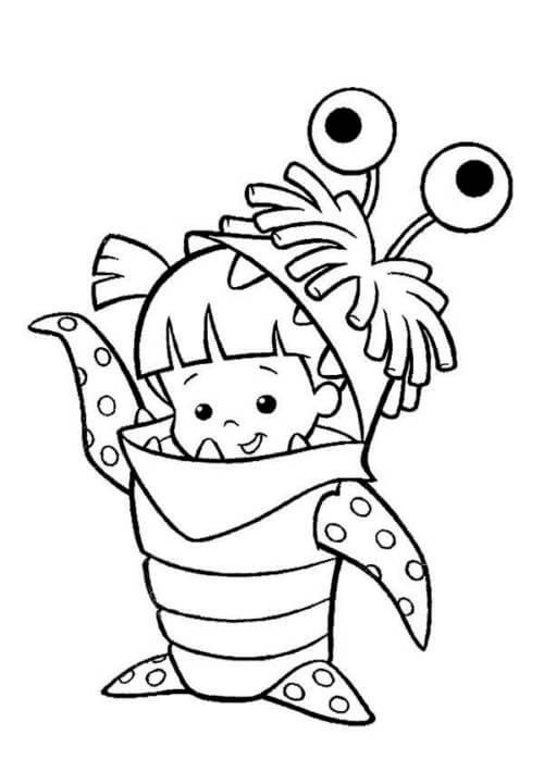 Desenho de Monstros S.A. para imprimir