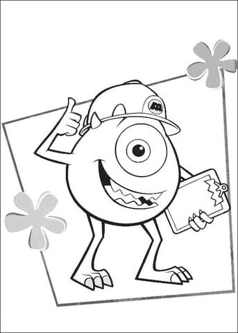 Desenho de Monstros S.A. para imprimir