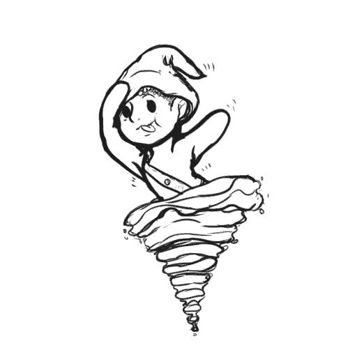 Desenho de Saci-Pererê para imprimir
