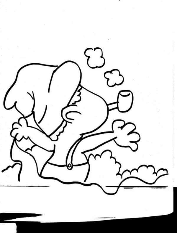 Desenho de Saci-Pererê para imprimir