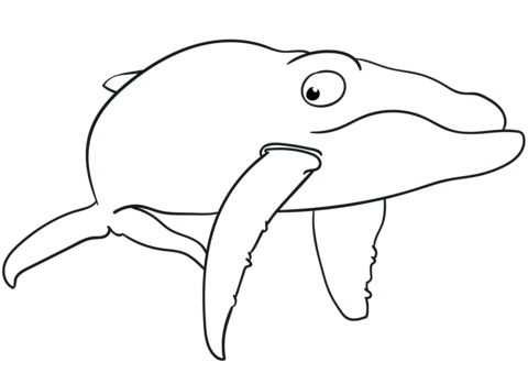 Desenho de Baleias para imprimir