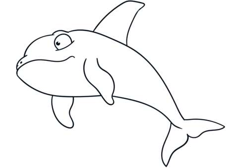 Desenho de Baleias para imprimir