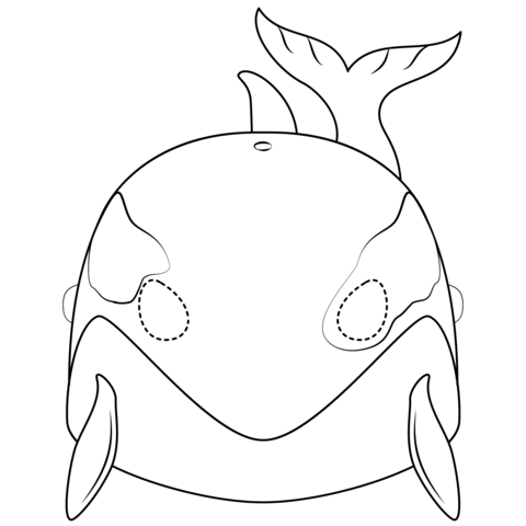 Desenho de Baleias para imprimir