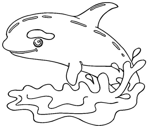 Desenho de Baleias para imprimir