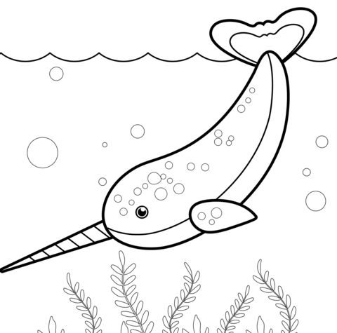Desenho de Baleias para imprimir