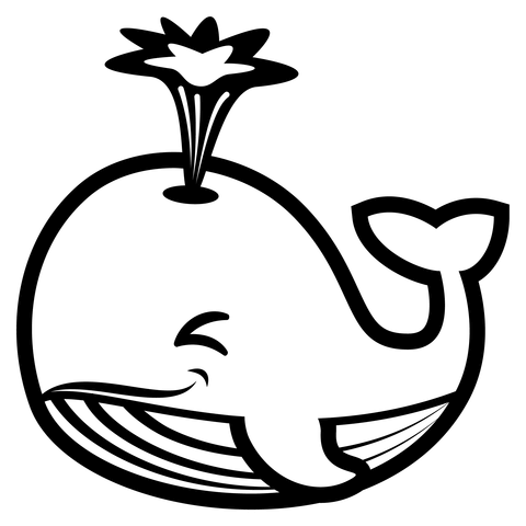 Desenho de Baleias para imprimir
