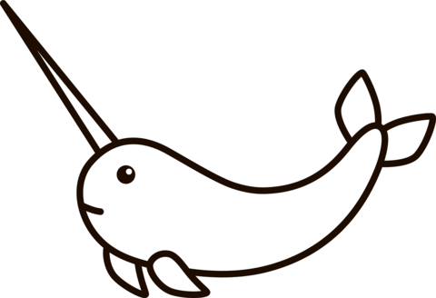 Desenho de Baleias para imprimir