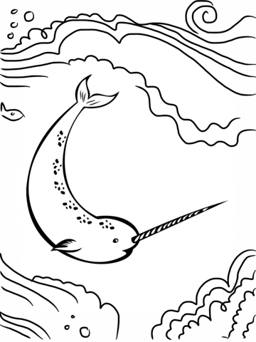 Desenho de Baleias para imprimir