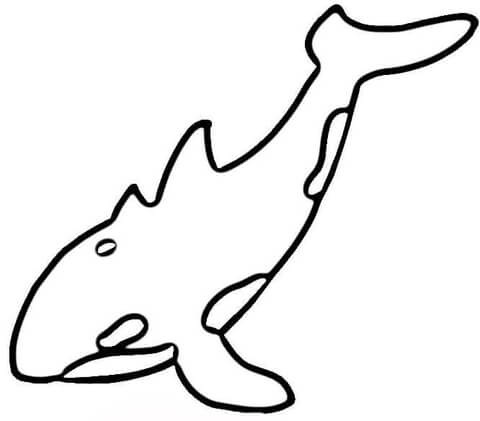 Desenho de Baleias para imprimir