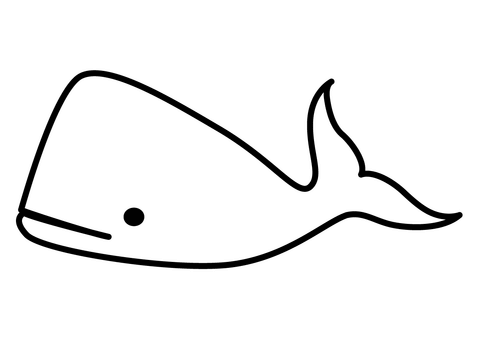 Desenho de Baleias para imprimir