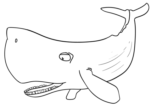 Desenho de Baleias para imprimir