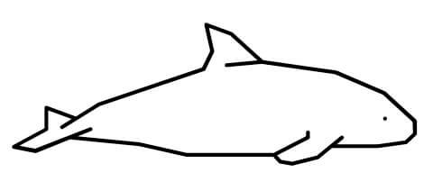 Desenho de Baleias para imprimir
